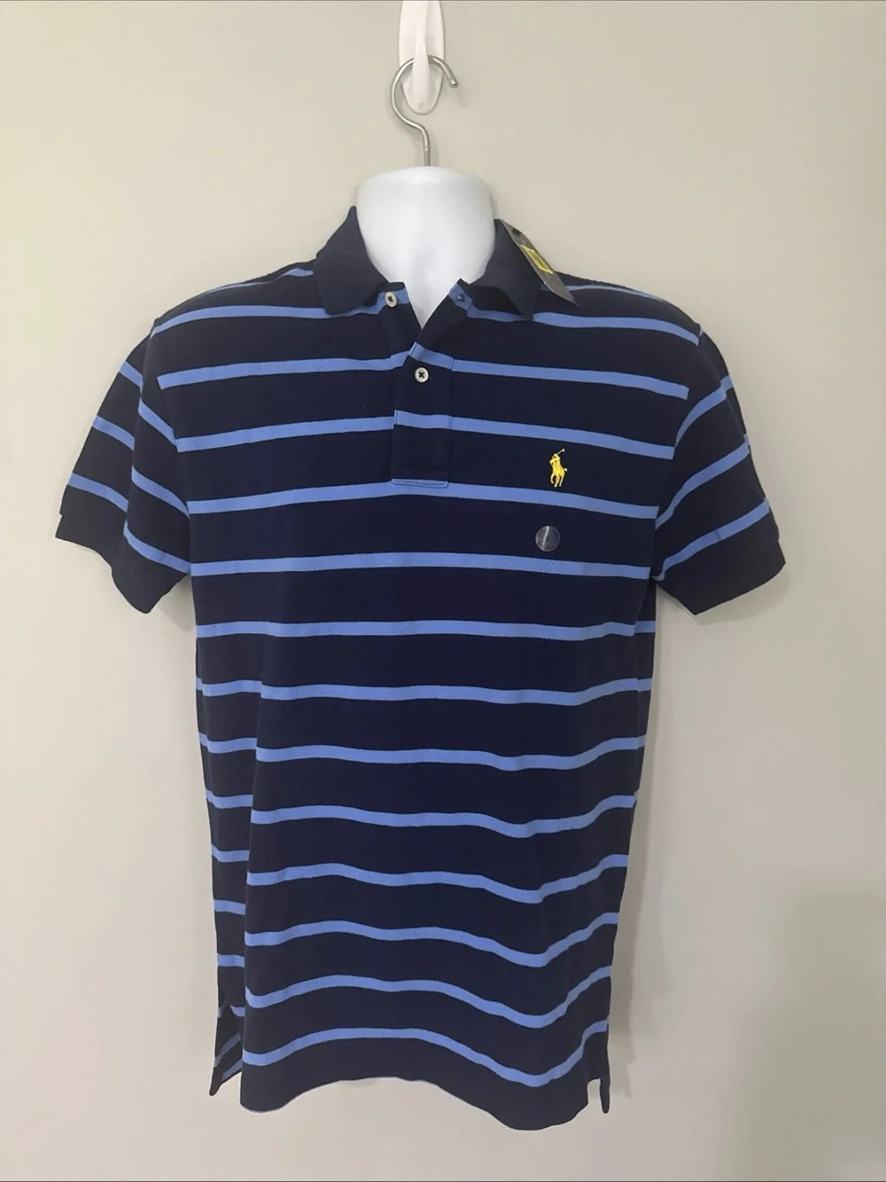 Ralph Lauren Classic Blue Stripes Men’s Polo NWT - Small